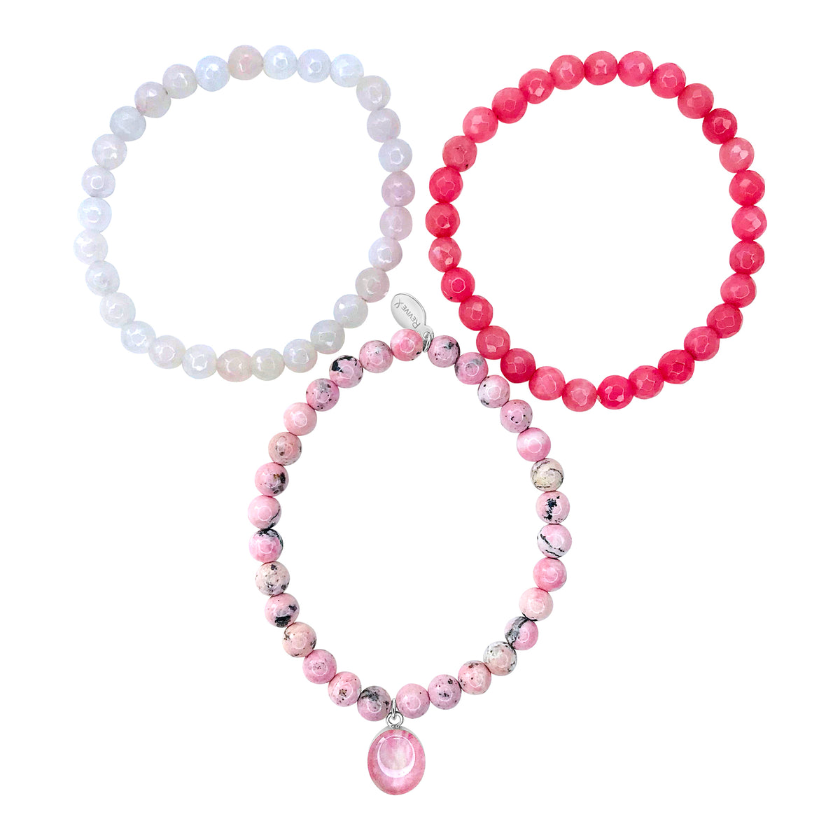 Stacked for Change Breast Cancer Bracelet Set 14K Gold Filled